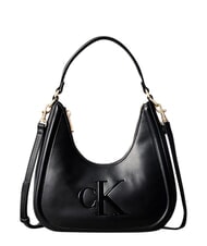 CALVIN KLEIN BOLD CK Sac bandouli&egrave;re, avec bandouli&egrave;re sur noir - Sacs pour Femme - 1