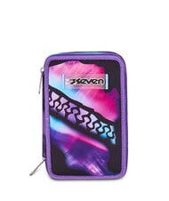 SEVEN PINK FUSION Trousse &agrave; crayons avec kit scolaire Rose - &Eacute;tuis et Accessoires - 1