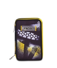 SEVEN GOLDEN PAINT Trousse &agrave; crayons avec kit scolaire steelgray - &Eacute;tuis et Accessoires - 1