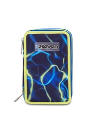 SEVEN ELECTRICVIBE BOY Trousse &agrave; crayons avec kit scolaire Bluedeep - &Eacute;tuis et Accessoires - 1