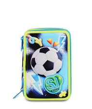 SJGANG GLOWGAME Trousse &agrave; crayons avec kit scolaire jaune fluorescent - &Eacute;tuis et Accessoires - 1