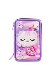 SJGANG GLOWCAT Trousse &agrave; crayons avec kit scolaire lilas doux - &Eacute;tuis et Accessoires - 1