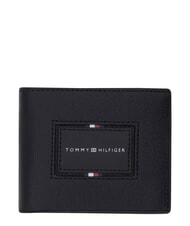 TOMMY HILFIGER TH FOUNDATION porte-cartes de cr&eacute;dit en cuir le noir - Portefeuilles Homme - 1