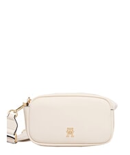 TOMMY HILFIGER TH LOGOTAPE sac bandouli&egrave;re cr&egrave;me douce - Sacs pour Femme - 1