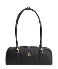 TOMMY HILFIGER TH GRACE Sac bandouli&egrave;re grain&eacute; le noir - Sacs pour Femme - 1