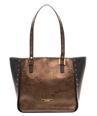 BRACCIALINI LOLA Cabas en cuir noir/bronze - Sacs pour Femme - 1