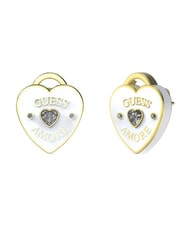 GUESS AMORE Boucles d'oreilles en acier or jaune/blanc - Boucles d'oreilles - 1
