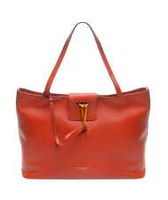 GIANNI CHIARINI MARISOL Sac shopping en cuir rouge brique - Sacs pour Femme - 1