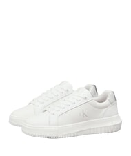 CALVIN KLEIN CHUNKY Baskets en cuir blanc - Chaussures Femme - 1