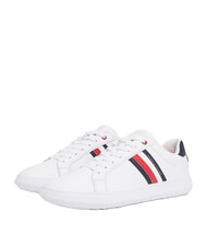 TOMMY HILFIGER ESSENTIAL LEATHER Baskets en cuir blanc - Chaussures Homme - 1