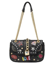 BRACCIALINI ROCK Sac bandouli&egrave;re S noir - Sacs pour Femme - 1
