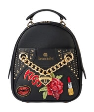 BRACCIALINI ROCK Sac &agrave; dos avec &eacute;cussons brod&eacute;s noir - Sacs pour Femme - 1