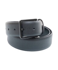 CALVIN KLEIN WARMTH BUCKLE ceinture en cuir noir/noir mat - Ceintures - 1