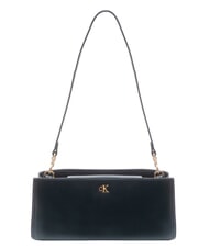 CALVIN KLEIN CK ELONGATED sac bandouli&egrave;re sur noir - Sacs pour Femme - 1