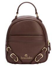 BRACCIALINI GISELLE Sac &agrave; dos avec poche avant et arri&egrave;re marron - Sacs pour Femme - 1