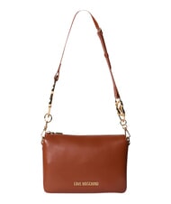 LOVE MOSCHINO JEWEL Sac &agrave; bandouli&egrave;re ch&acirc;taigne - Sacs pour Femme - 1