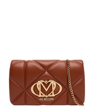 LOVE MOSCHINO EMBOSSED Mini sac bandouli&egrave;re, avec cha&icirc;ne - Sacs pour Femme