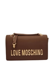 LOVE MOSCHINO BOLD LOVE Sac bandouli&egrave;re, avec cha&icirc;ne ch&acirc;taigne - Sacs pour Femme - 1