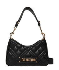 LOVE MOSCHINO QUILTED Sac bandouli&egrave;re, avec bandouli&egrave;re Noir - Sacs pour Femme - 1