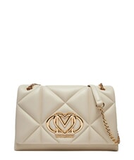 LOVE MOSCHINO EMBOSSED Sac bandouli&egrave;re / sac port&eacute; travers Ivoire - Sacs pour Femme - 1