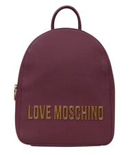 LOVE MOSCHINO BOLD LOVE Sac &agrave; dos avec logo en relief vin - Sacs pour Femme - 1