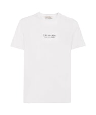 TRUSSARDI BASIC T-shirt en coton &agrave; manches courtes blanc - T-shirt - 1