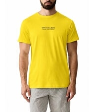 TRUSSARDI BASIC T-shirt en coton &agrave; manches courtes - T-shirt