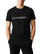 TRUSSARDI DIGITAL LEVRIERO T-shirt en coton &agrave; manches courtes - T-shirt