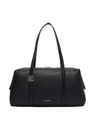 CALVIN KLEIN EMBLEM HW sac bandouli&egrave;re sur noir - Sacs pour Femme - 1