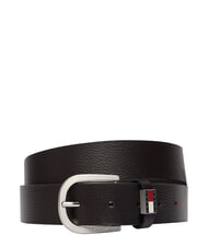 TOMMY HILFIGER TJM RYAN ceinture en cuir marron fonc&eacute; - Ceintures - 1