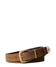CALVIN KLEIN HW END TIP ceinture en cuir su&eacute;d&eacute; argent d&eacute;licieux/antique - Ceintures - 1