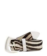 TOMMY HILFIGER TJW ZEBRA ceinture en peau de poney - Ceintures