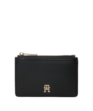 TOMMY HILFIGER TH ICON Porte-cartes / Porte-monnaie le noir - Portefeuilles Femme - 1
