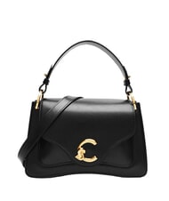 COCCINELLE C-ME CALF Sac &agrave; main avec bandouli&egrave;re Noir - Sacs pour Femme - 1