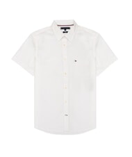TOMMY HILFIGER TH CASUAL chemise &agrave; manches courtes blanc classique - Chemises pour hommes - 1