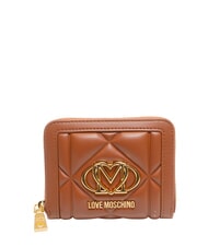 LOVE MOSCHINO EMBOSSED petit portefeuille zipp&eacute; - Portefeuilles Femme