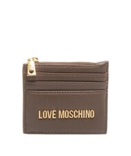 LOVE MOSCHINO SIGNATURE Porte-cartes avec porte-monnaie Je crains - Portefeuilles Femme - 1
