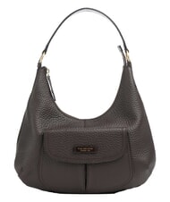 THE BRIDGE MARTINA Sac bandouli&egrave;re en cuir moka &agrave; l'or - Sacs pour Femme - 1