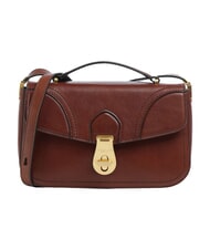 THE BRIDGE MIA Sac bandouli&egrave;re en cuir MARRON - Sacs pour Femme - 1