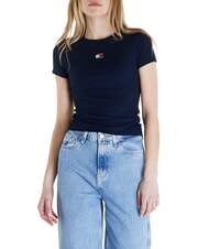 TOMMY HILFIGER TH JEANS T-shirt c&ocirc;tel&eacute; &agrave; manches courtes - T-shirt