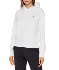 CALVIN KLEIN CKJ Sweatshirt &agrave; capuche blanc &eacute;clatant - Sweat-shirts pour femmes - 1