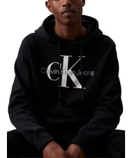 CALVIN KLEIN CKJ Sweat-shirt en coton blanc &eacute;clatant - Pulls molletonn&eacute;s - 1