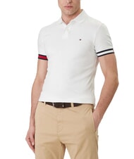 TOMMY HILFIGER TH polo en coton blanc - chemise polo - 1