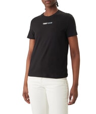 TOMMY HILFIGER TJ T-shirt &agrave; manches courtes noir - T-shirt - 1
