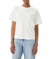 TOMMY HILFIGER TJ T-shirt en coton r&eacute;g&eacute;n&eacute;r&eacute; &eacute;cru - T-shirt - 1