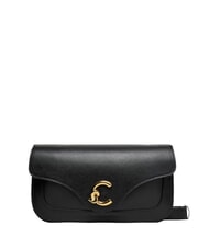 COCCINELLE C-ME CALF sac bandouli&egrave;re Noir - Sacs pour Femme - 1