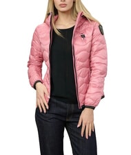 BLAUER CAMELIA Doudoune courte matelass&eacute;e &agrave; capuche rose 409 - Doudounes femme - 1
