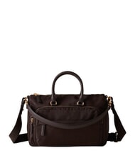 BORBONESE B-CLUB Sac &agrave; main avec bandouli&egrave;re chocolat - Sacs pour Femme - 1