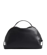 BORBONESE SEXY Sac &agrave; main avec bandouli&egrave;re, en cuir Noir - Sacs pour Femme - 1