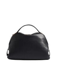 BORBONESE SEXY Sac &agrave; main avec bandouli&egrave;re, en cuir Noir - Sacs pour Femme - 1